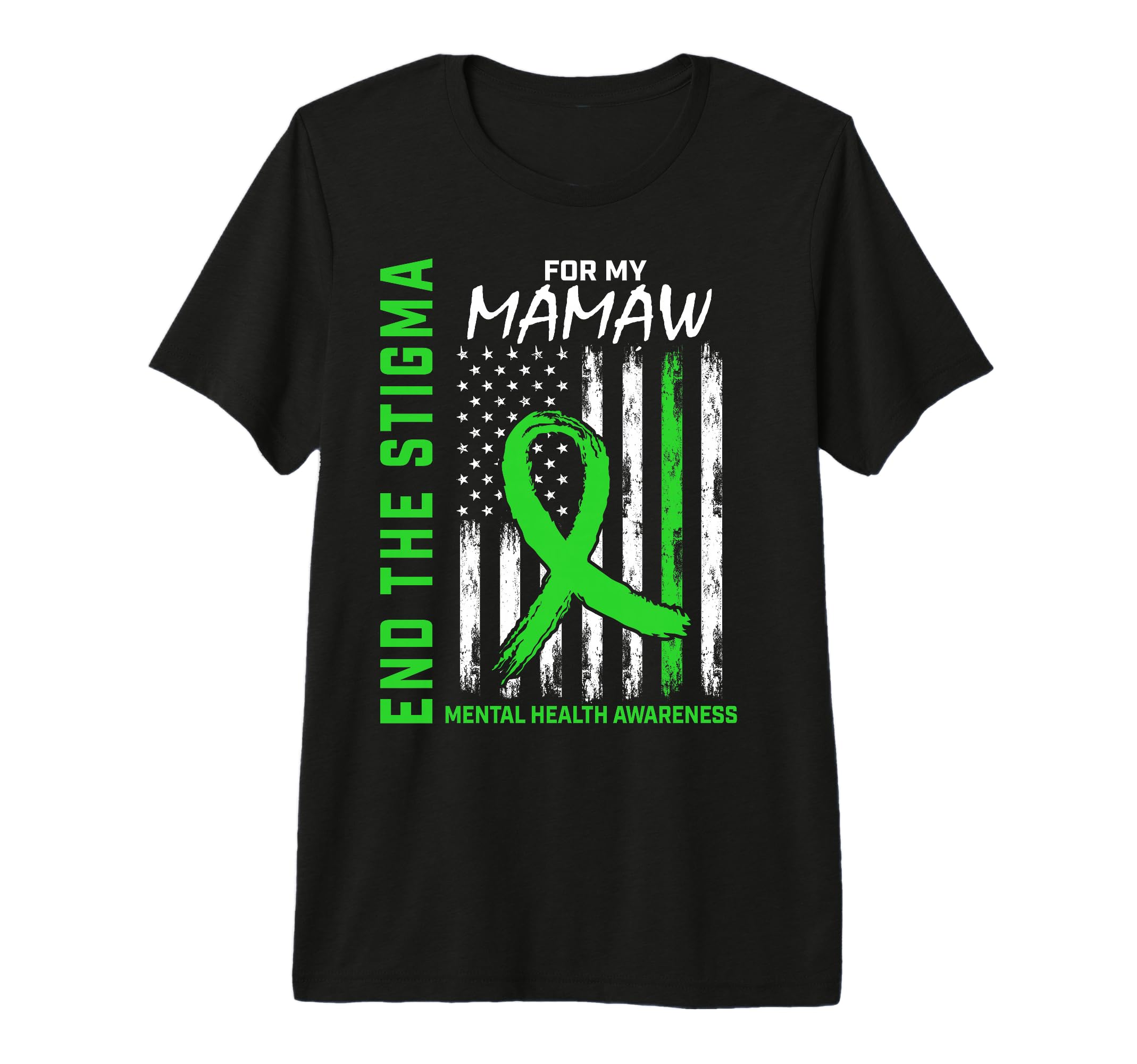 Green Ribbon Mental Health Awareness Items T-Shirt - Trendy Graphic Unisex - T-Shirt, Sweatshirt, Hoodie