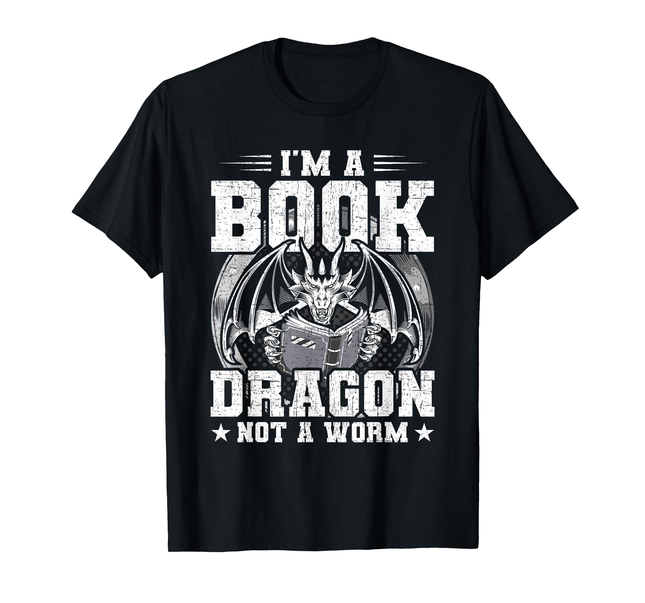 I Am Book Dragon No Worm Book Lovers T-Shirt - Novelty Apparel for Adults - T-Shirt, Sweatshirt, Hoodie