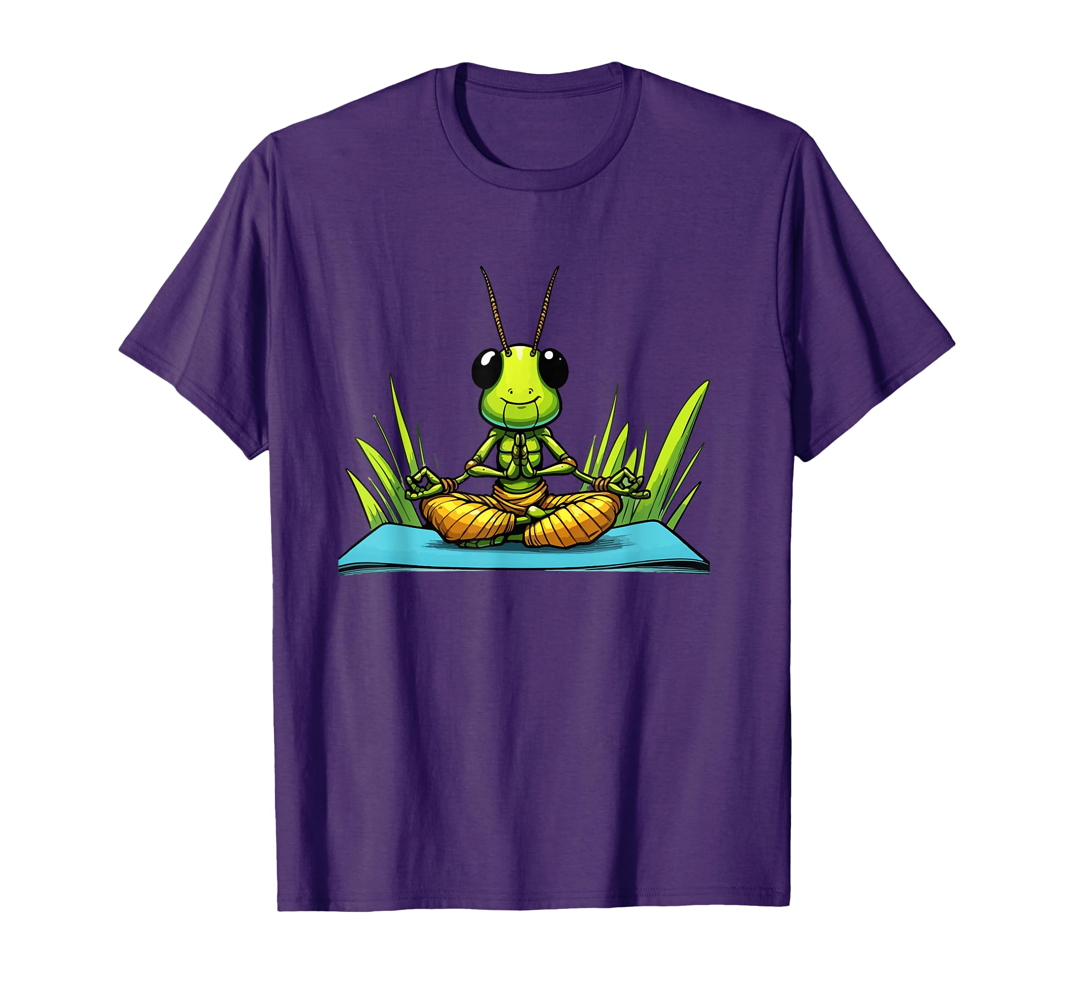 Meditation Grasshopper Yoga Pose T-Shirt - Trendy Graphic Men Women - T-Shirt, Sweatshirt, Hoodie