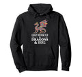 Joyful Easily Distracted Dragons And Books Hoodie - Graphic Print Men Women - T-Shirt, Sweatshirt, Hoodie