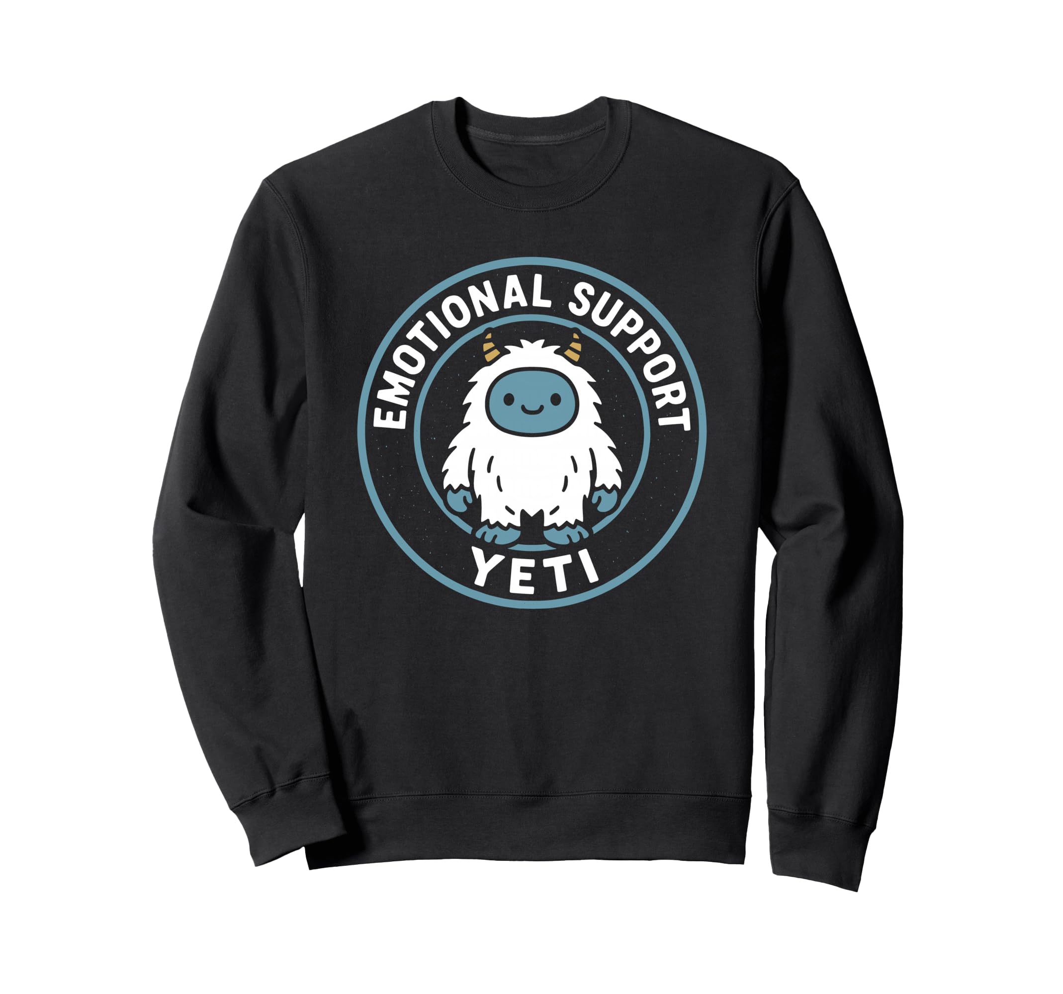 Emotional Support Yeti Funny Cozy Sweatshirt - Trendy Graphic for Adults - T-Shirt, Sweatshirt, Hoodie