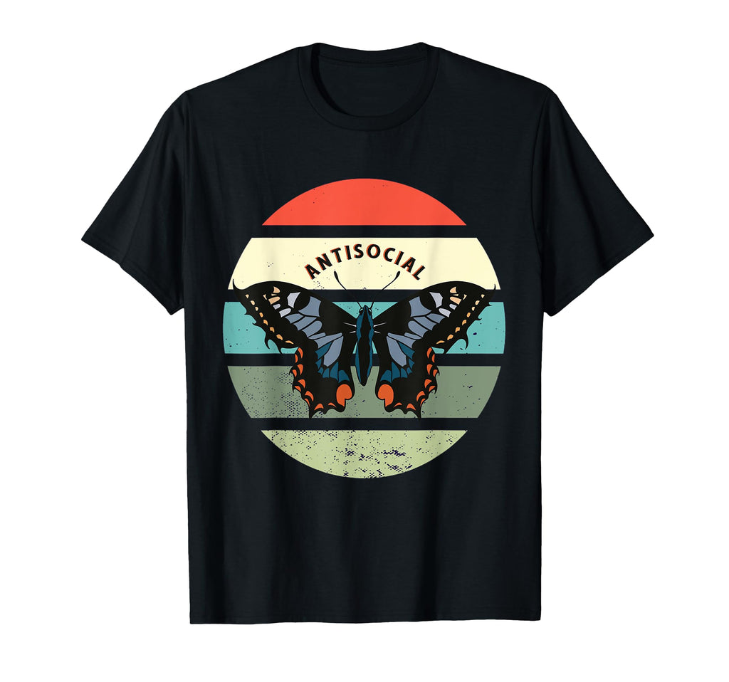 Fairy Womens Anti Social Butterfly T-Shirt - Streetwear Style Men Women - T-Shirt, Sweatshirt, Hoodie