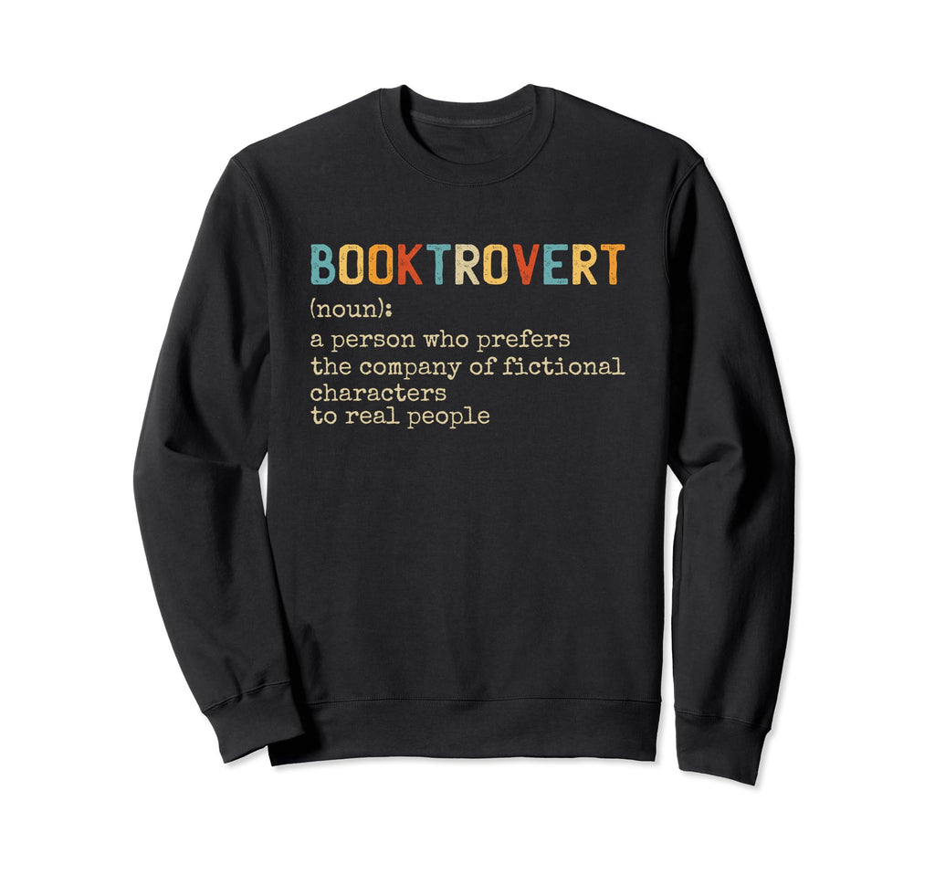 Booktrovert Reading Book Lover Sweatshirt - Casual Everyday Wear for Adults - T-Shirt, Sweatshirt, Hoodie