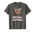Professional Overthinker Feline T-Shirt - Unique Graphic for Adults - T-Shirt, Sweatshirt, Hoodie