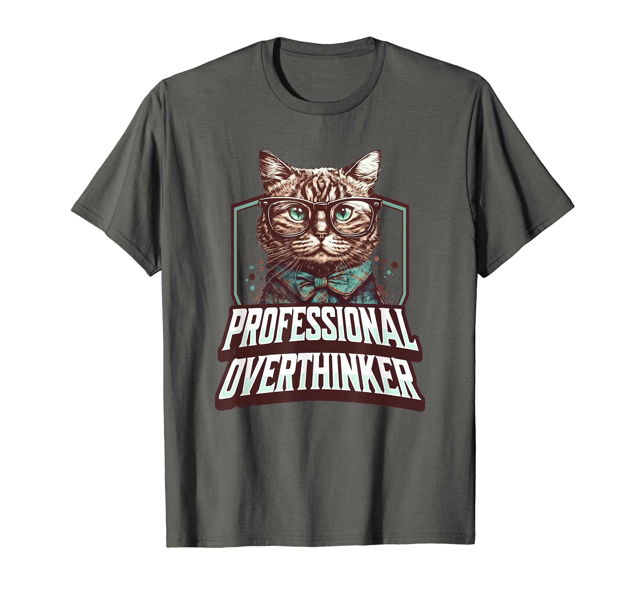 Professional Overthinker Feline T-Shirt - Unique Graphic for Adults - T-Shirt, Sweatshirt, Hoodie
