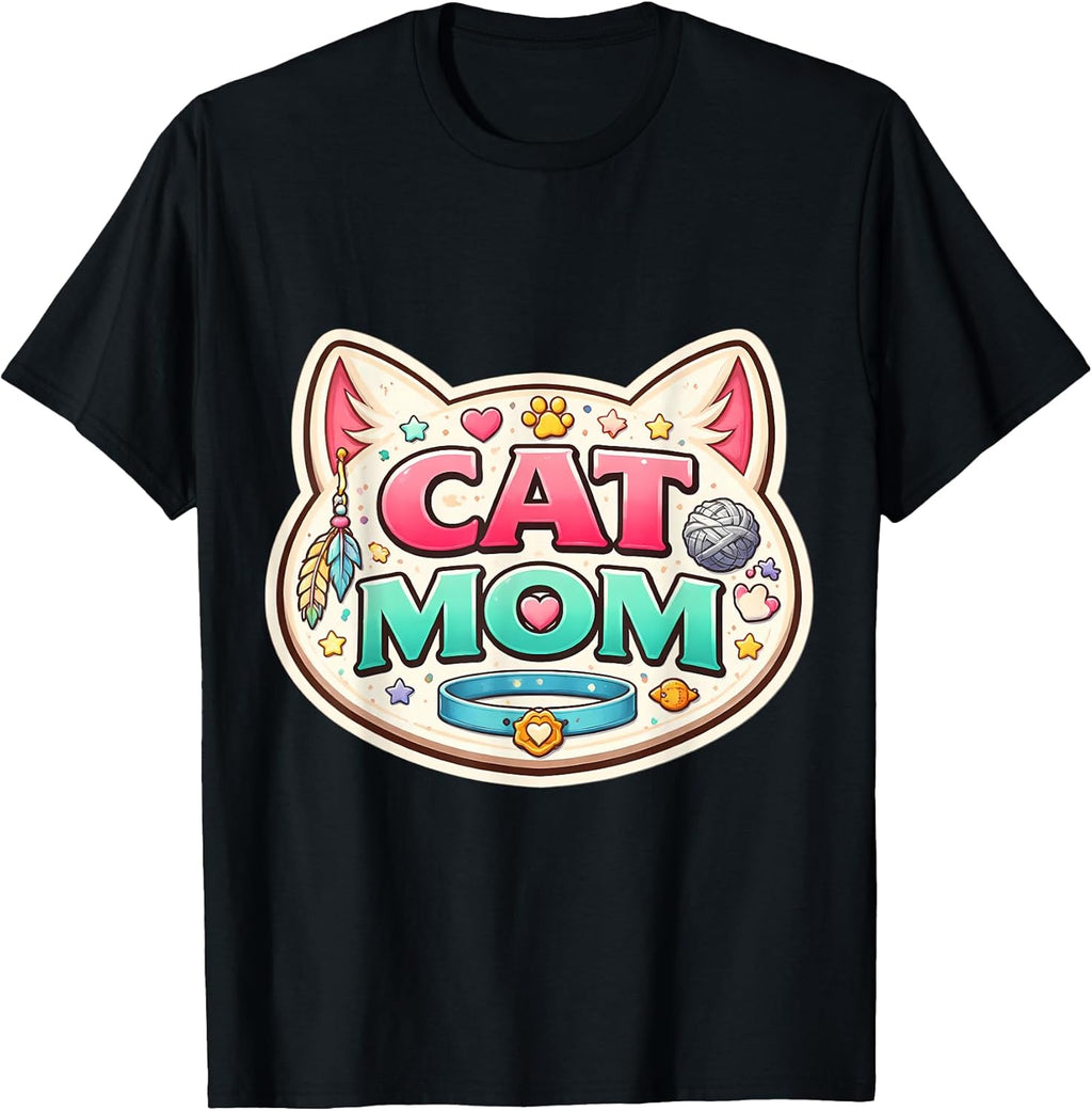 Cat Mom Mother's Day Kitten Owner Lover Merch Unisex T-shirt, Sweatshirt, Hoodie, Long Sleeve Tee - T-Shirt, Sweatshirt, Hoodie