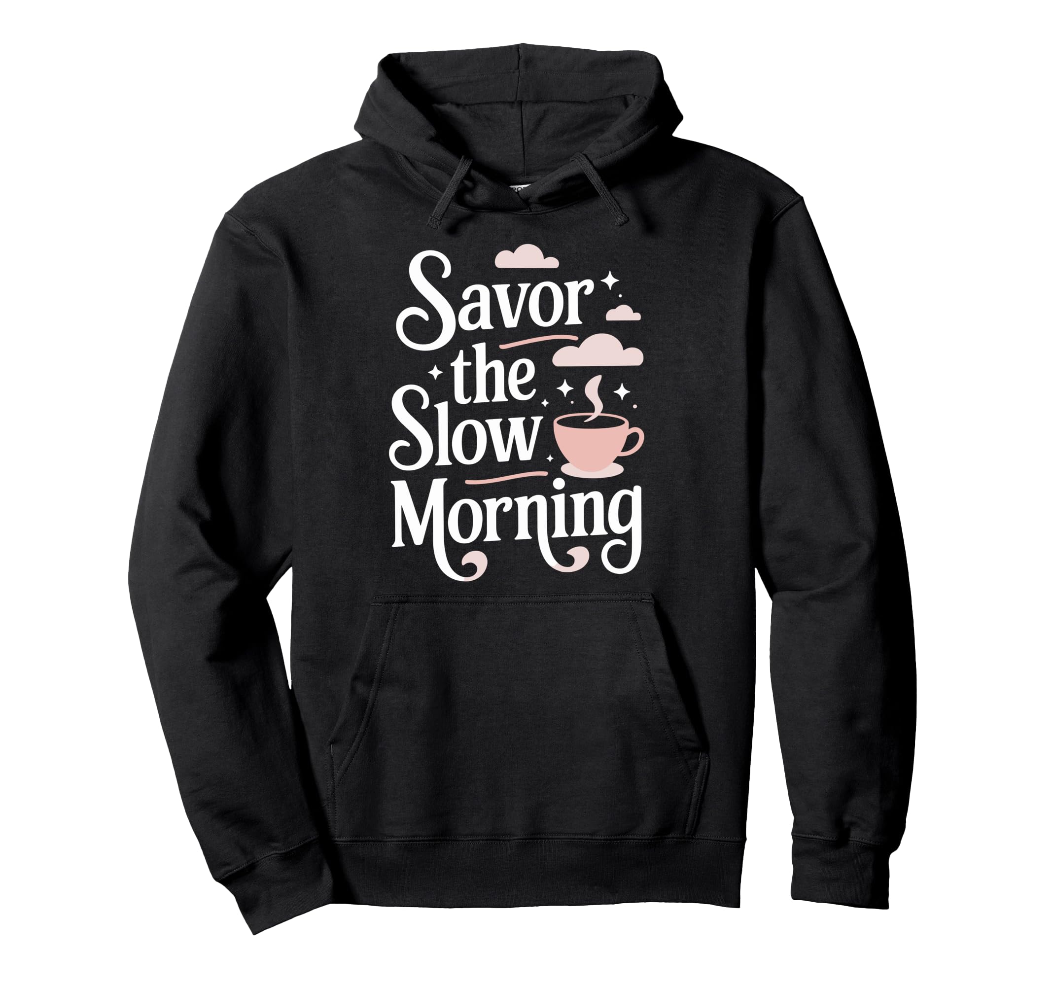 Morning Routine Peaceful Mornings Hoodie - Fun Novelty Design Men Women - T-Shirt, Sweatshirt, Hoodie
