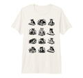 Cat Reading Books Wildflowers Book T-Shirt - Novelty Apparel Men Women - T-Shirt, Sweatshirt, Hoodie