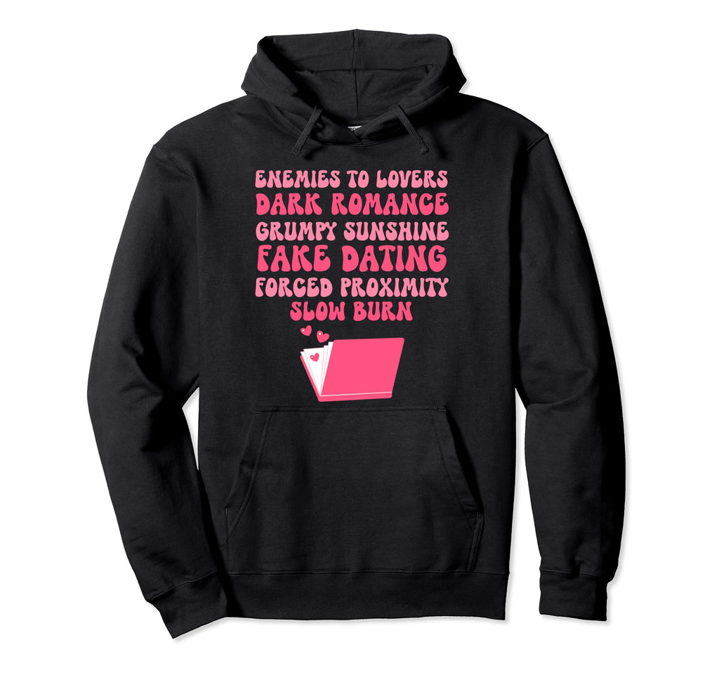 Bibliophile Romance Book Genre Hoodie - Streetwear Style Unisex - T-Shirt, Sweatshirt, Hoodie