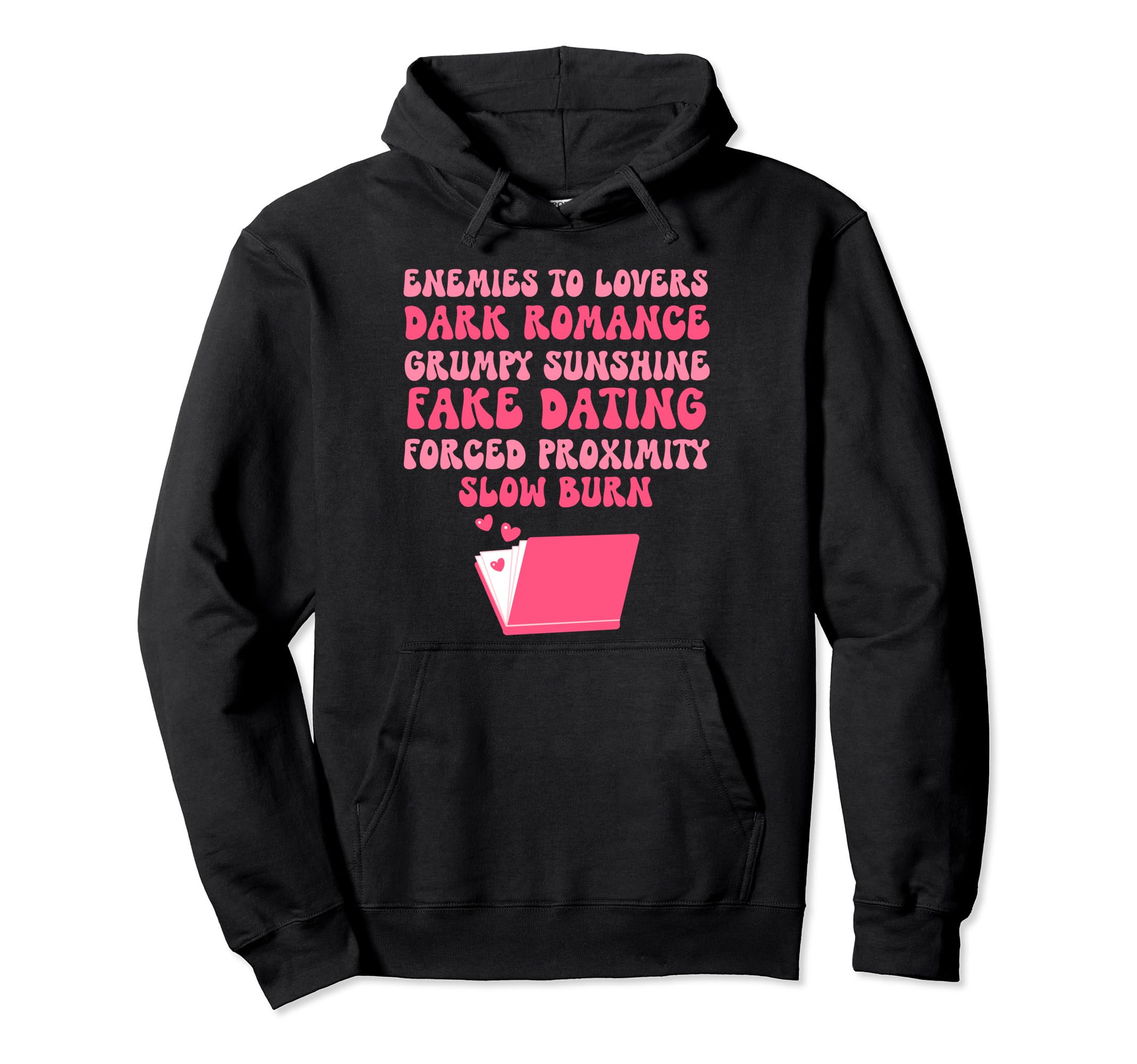 Bibliophile Romance Book Genre Hoodie - Streetwear Style Unisex - T-Shirt, Sweatshirt, Hoodie