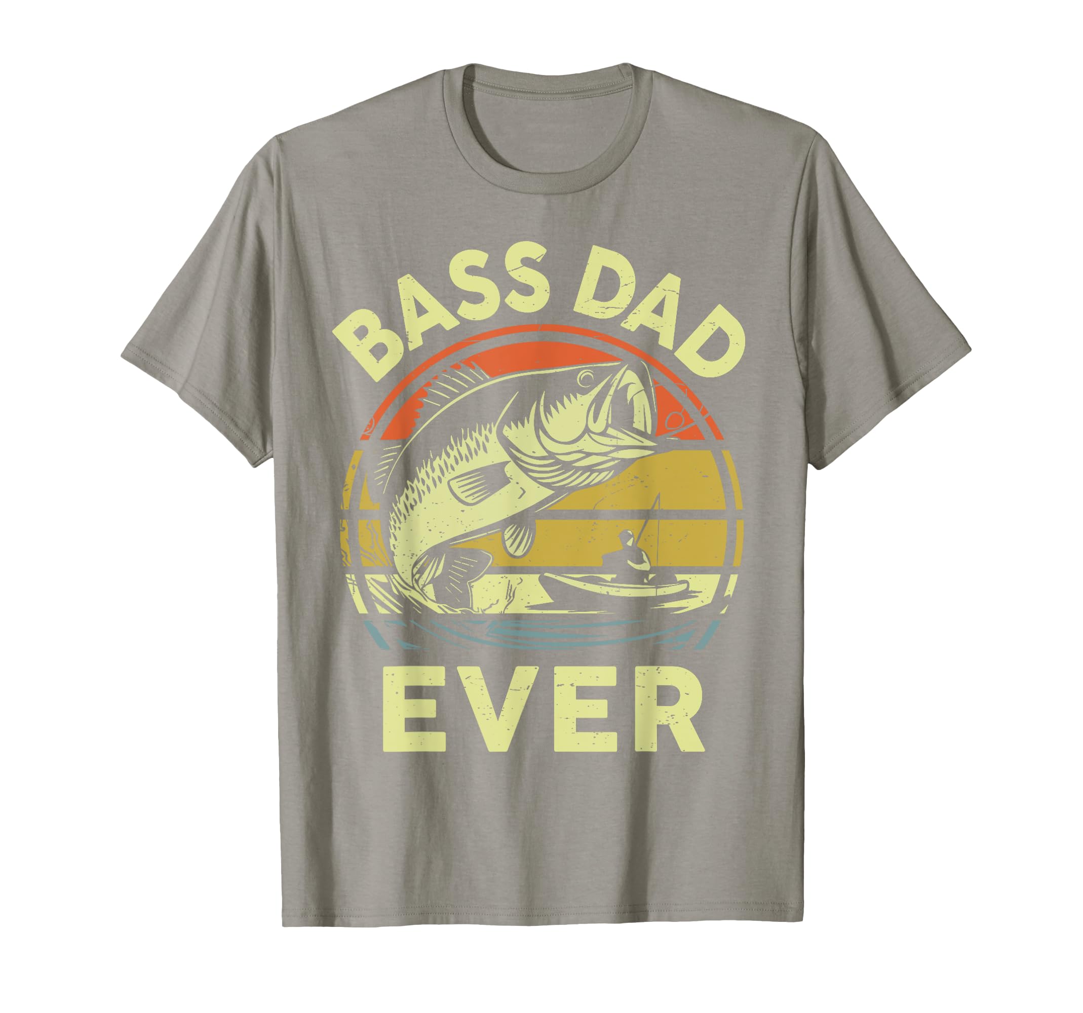 Step Dad Bass Dad Ever Funny Kayak Fishing T-Shirt - Graphic Print Unisex - T-Shirt, Sweatshirt, Hoodie