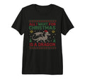 All I Want Is Dragon Books Ugly Tri T-Shirt - Trendy Graphic Men Women - T-Shirt, Sweatshirt, Hoodie