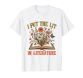 Book Lover Reader Bookish Floral I Put T-Shirt - Unique Graphic Men Women - T-Shirt, Sweatshirt, Hoodie