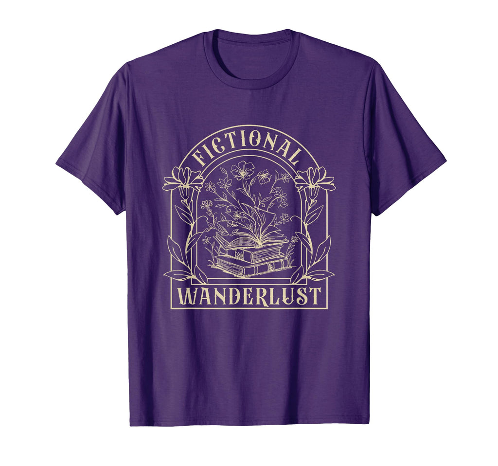 Fictional Wanderlust Book Lover T-Shirt - Novelty Apparel Men Women - T-Shirt, Sweatshirt, Hoodie
