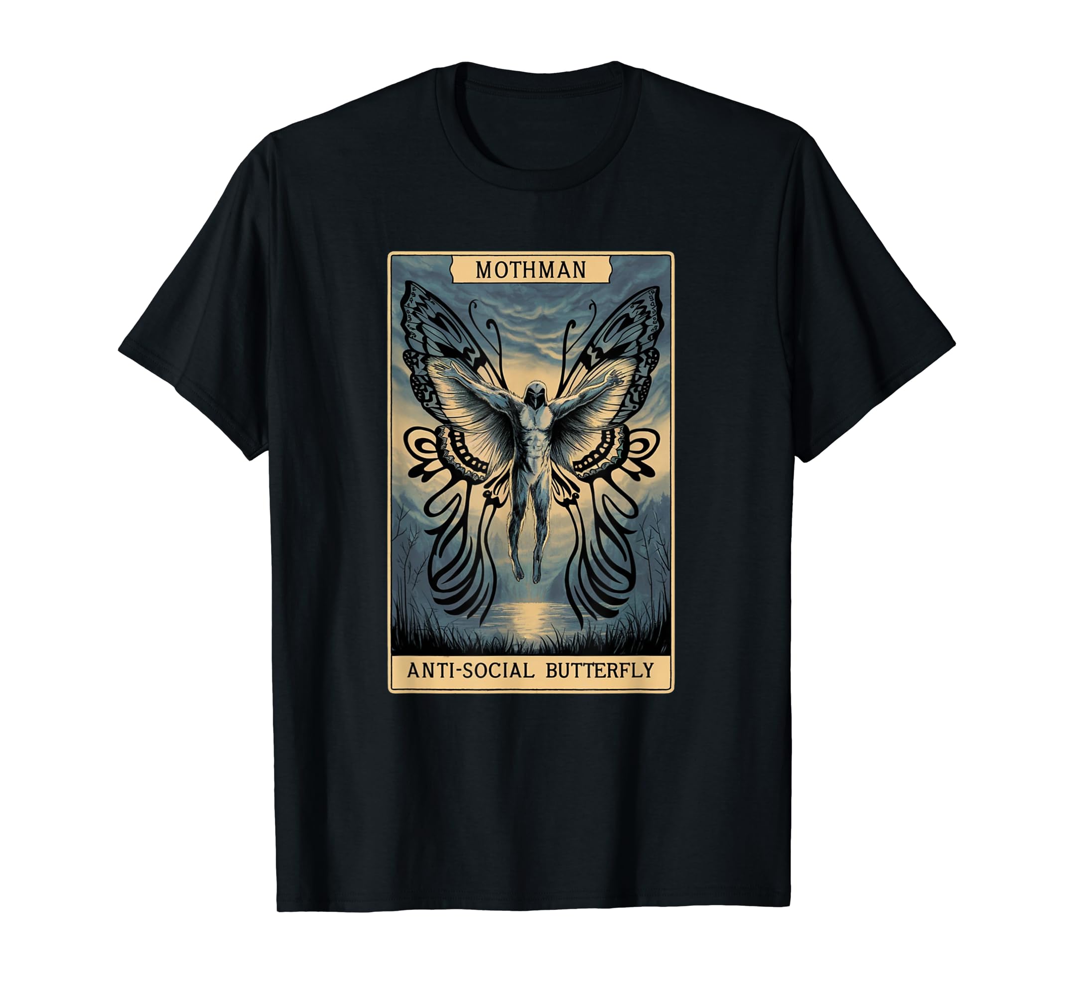 Antisocial Butterfly Fairy Grunge T-Shirt - Trendy Graphic Men Women - T-Shirt, Sweatshirt, Hoodie