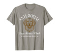 Antisocial Dog Moms Club Dog Mom Funny T-Shirt - Custom Art Print Men Women - T-Shirt, Sweatshirt, Hoodie