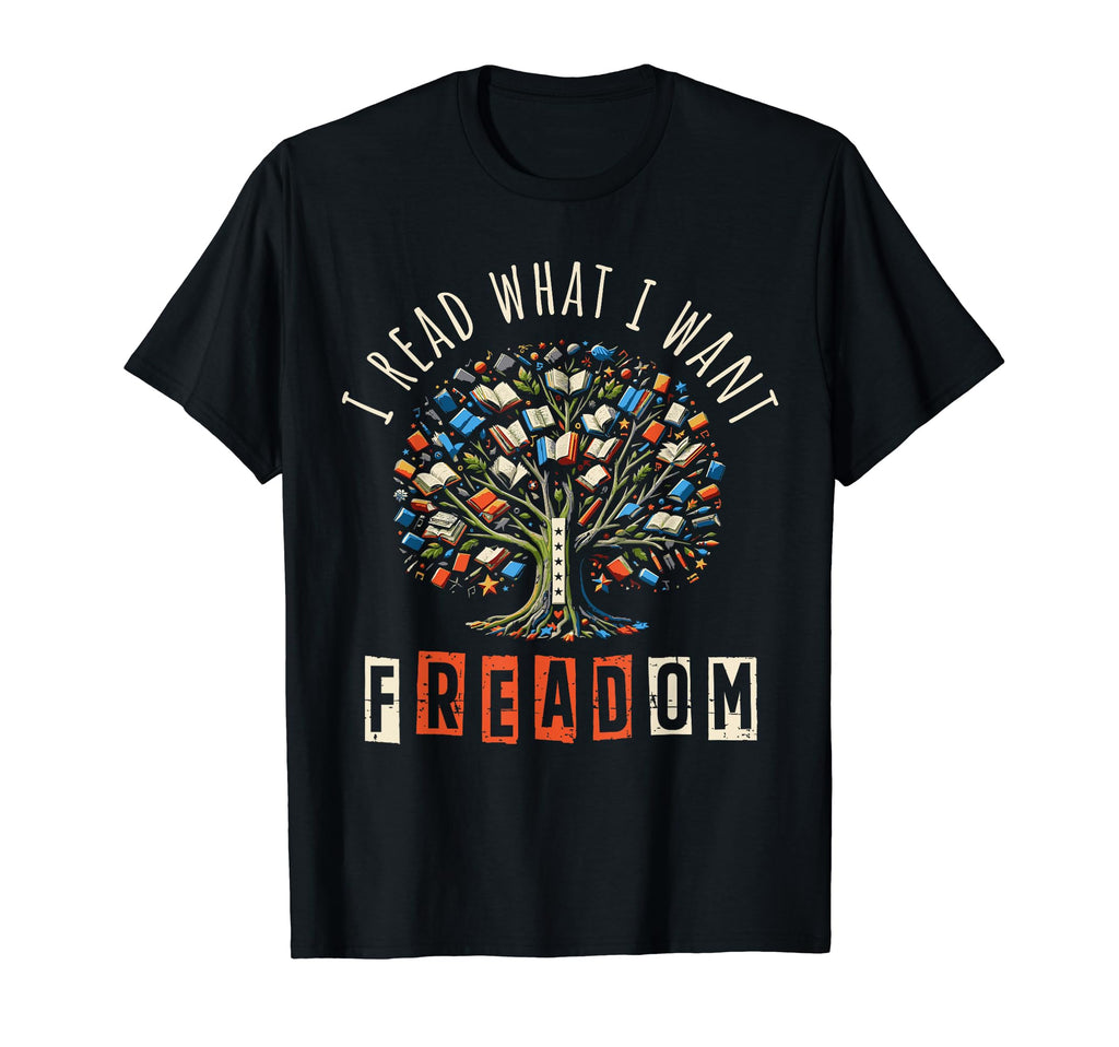 I Read What I Want Freadom Book T-Shirt - Minimalist Print for Adults - T-Shirt, Sweatshirt, Hoodie