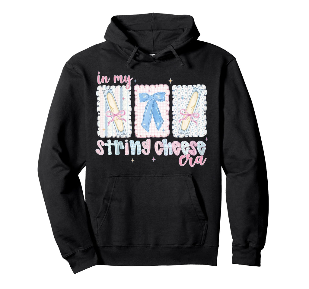 My String Cheese Mama Era Funny Mom Life Hoodie - Minimalist Print Unisex - T-Shirt, Sweatshirt, Hoodie