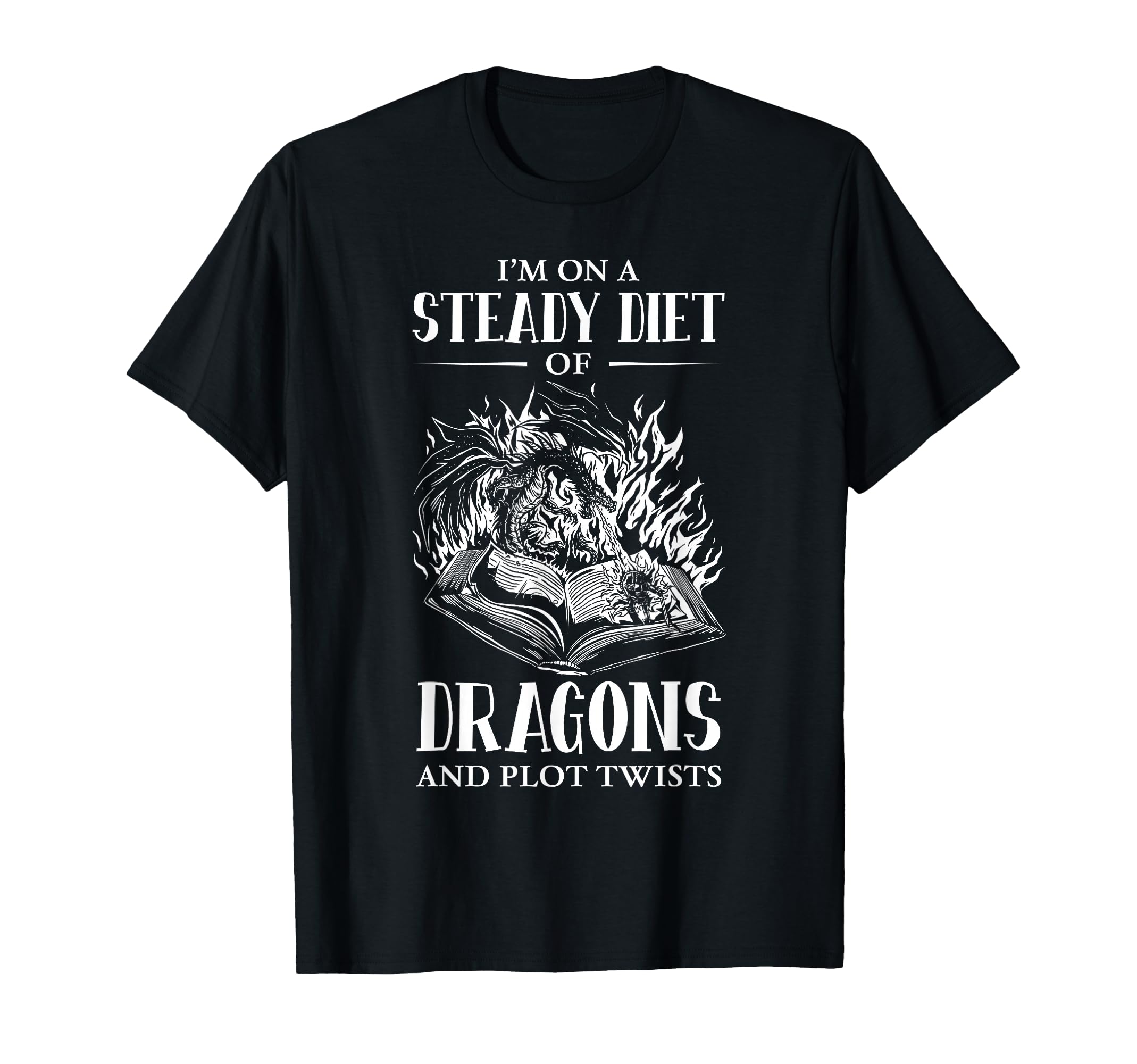 Bookworm Dragon Fantasy Book Lover T-Shirt - Unique Graphic Unisex - T-Shirt, Sweatshirt, Hoodie