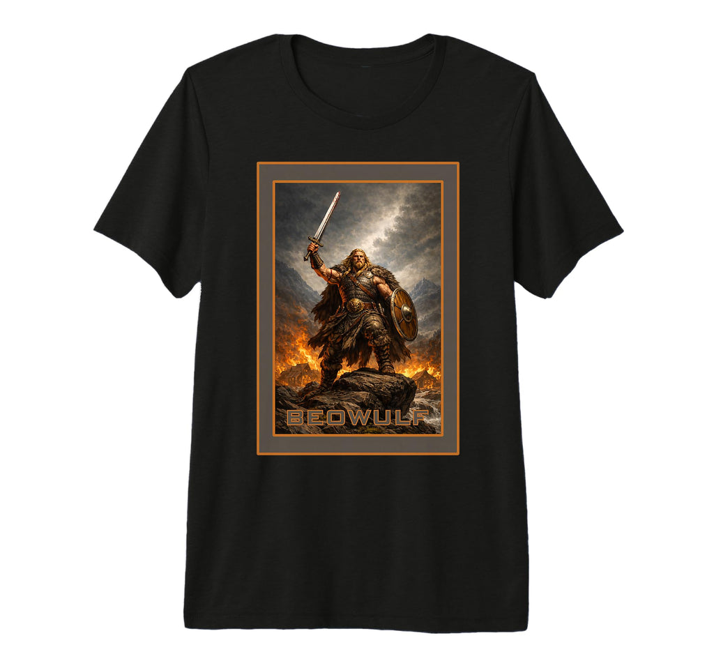 Beowulf Tri Blend T-Shirt - Aesthetic Graphic Men Women - T-Shirt, Sweatshirt, Hoodie