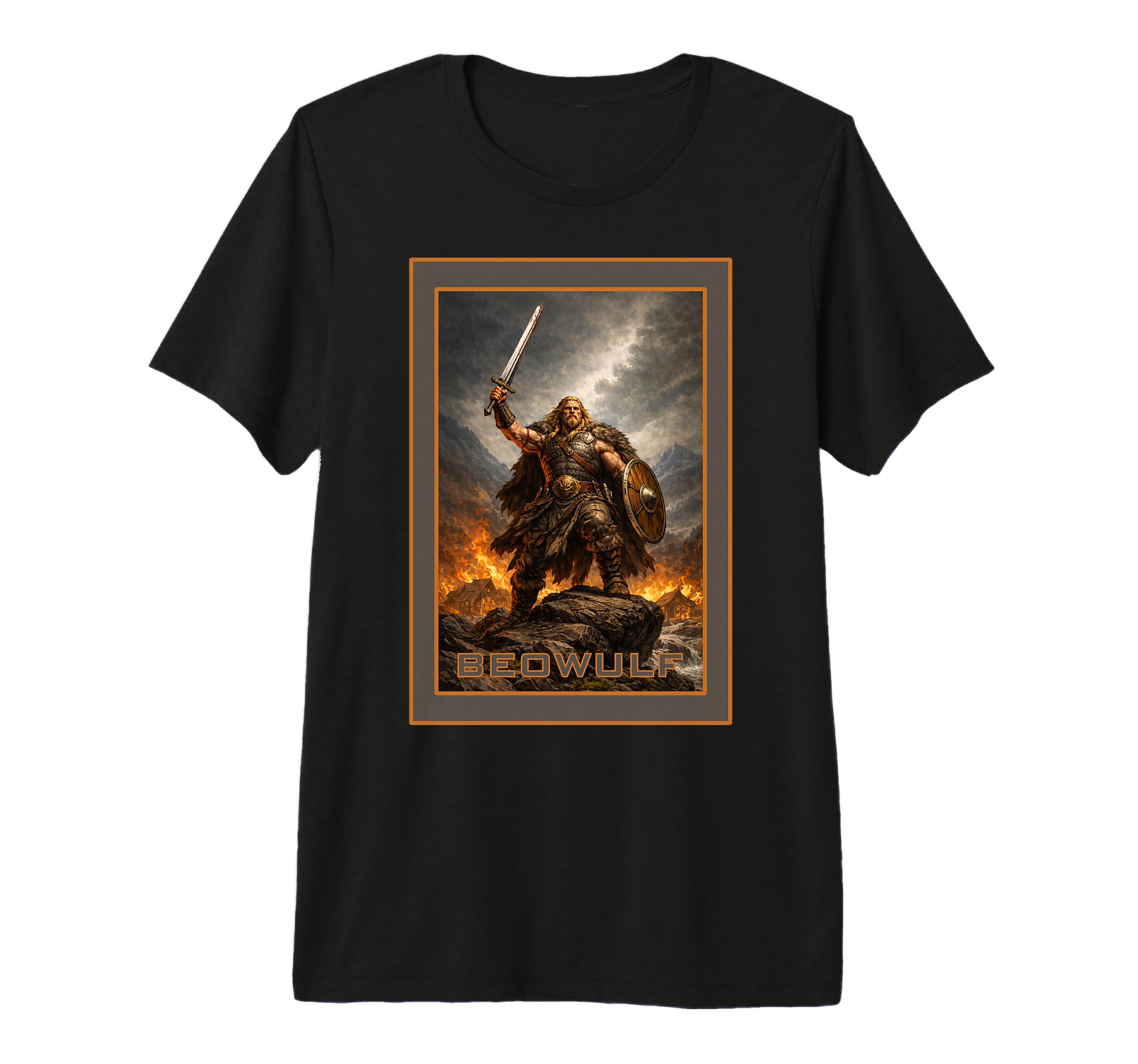 Beowulf Tri Blend T-Shirt - Aesthetic Graphic Men Women - T-Shirt, Sweatshirt, Hoodie