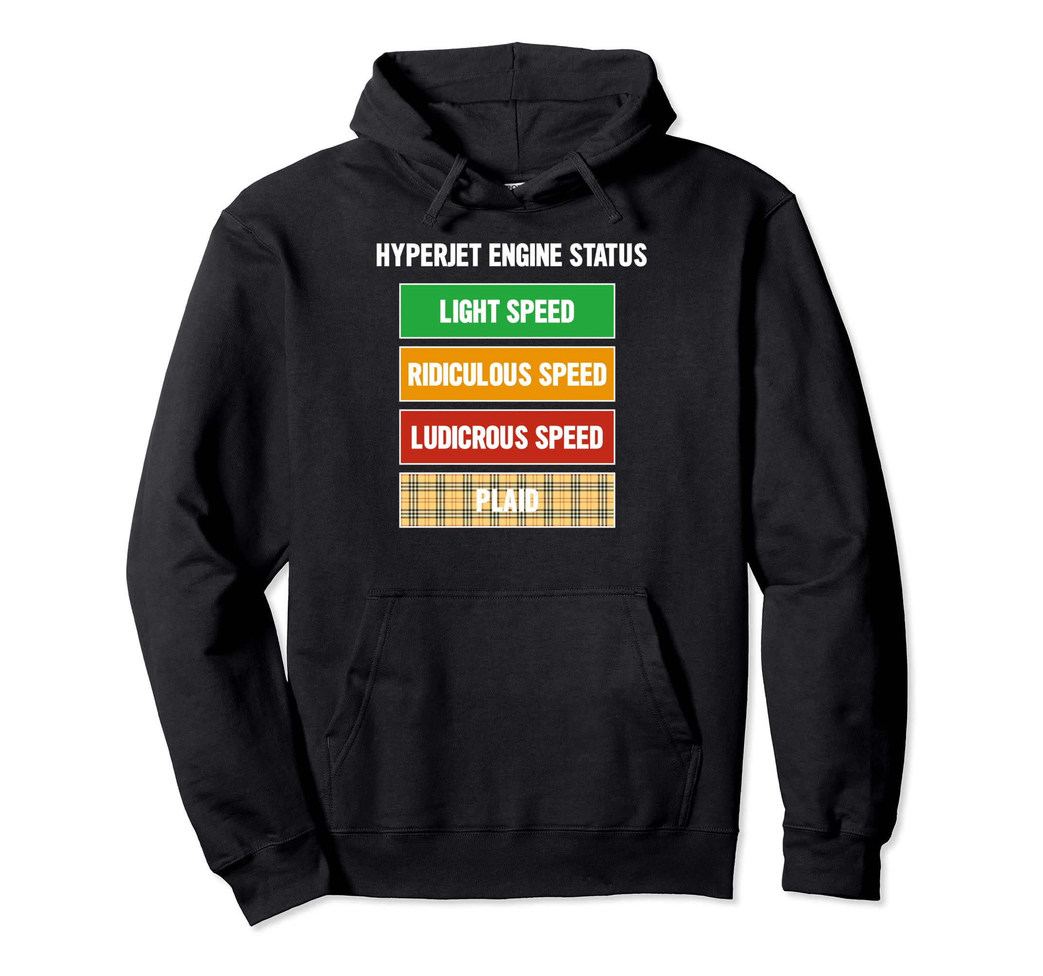 Funny Nerdy Hyperjet Engine Status Hoodie - Fun Novelty Design Unisex - T-Shirt, Sweatshirt, Hoodie
