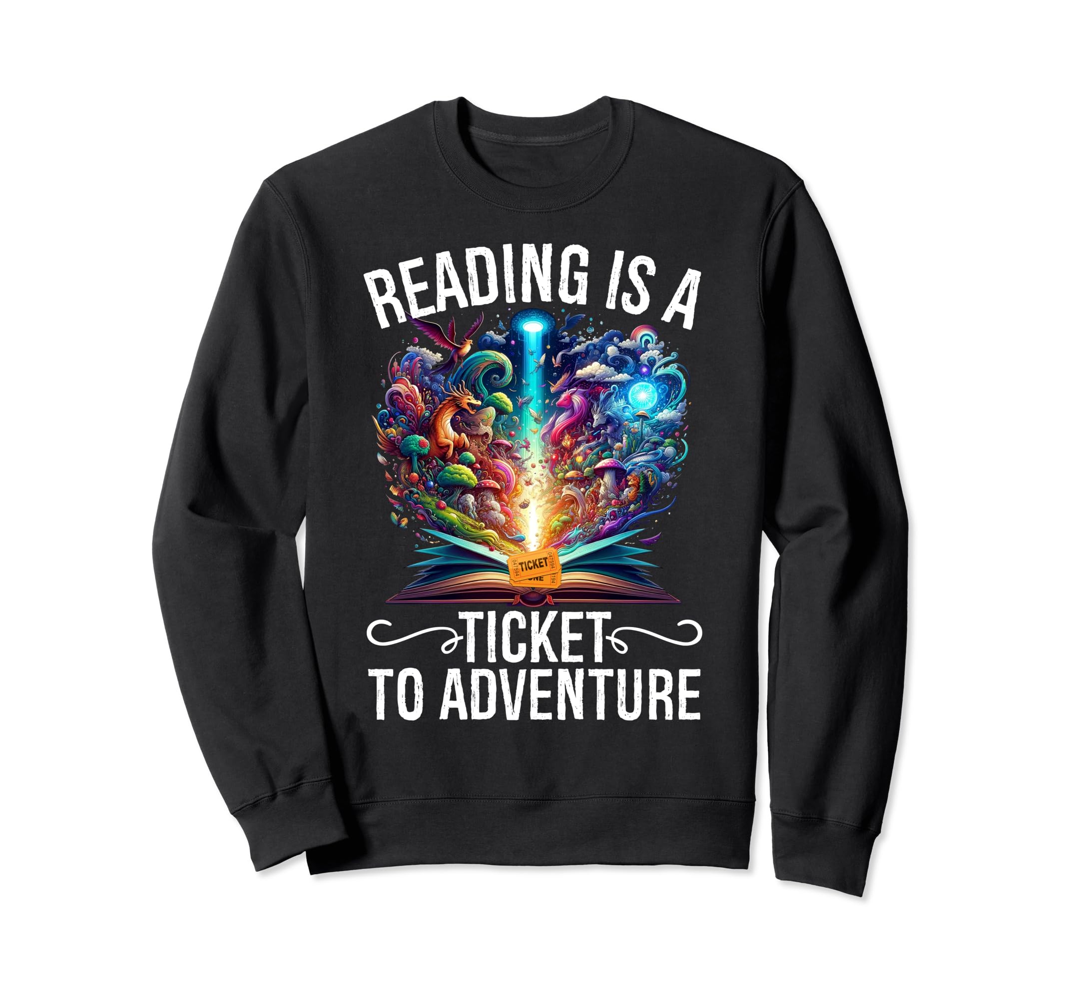 Reading Adventure Library Student Sweatshirt - Custom Art Print Unisex - T-Shirt, Sweatshirt, Hoodie