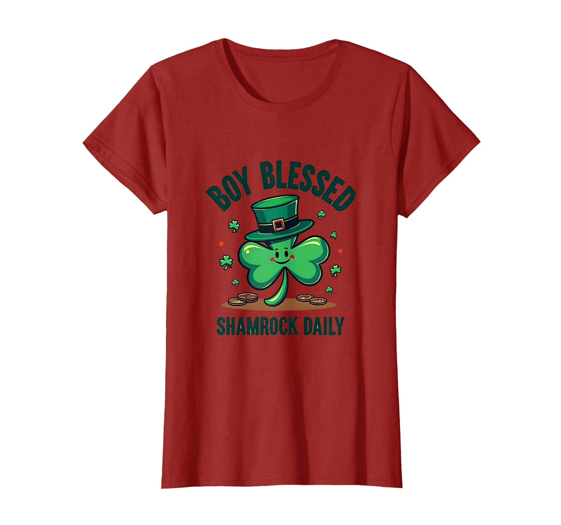Blessed Shamrock Daily St Patricks T-Shirt - Trendy Graphic Unisex - T-Shirt, Sweatshirt, Hoodie