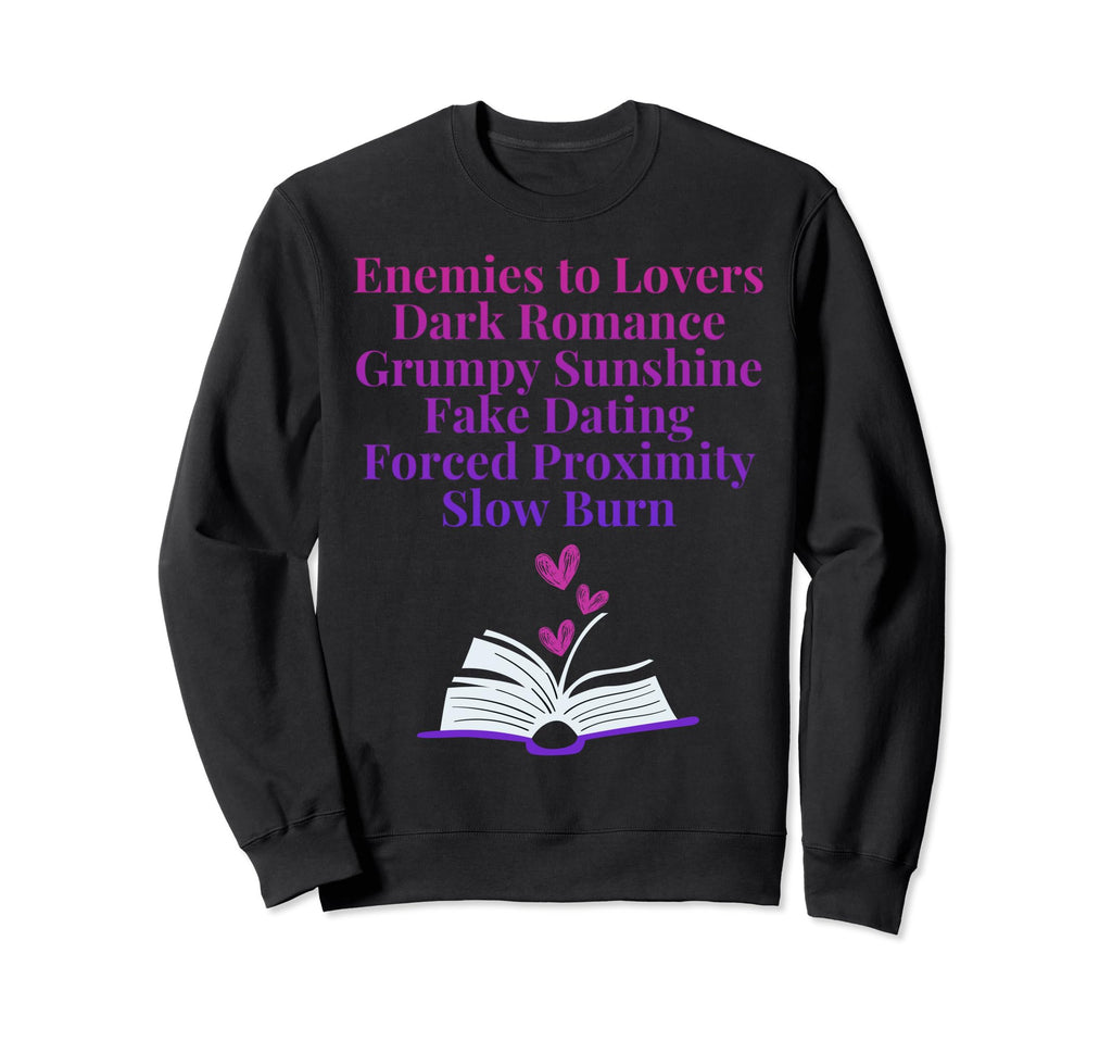 Bibliophile Romance Book Genre Sweatshirt - Unique Graphic Unisex - T-Shirt, Sweatshirt, Hoodie