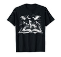 Wolf Howling Dragons Book Night Sky T-Shirt - Streetwear Style for Adults - T-Shirt, Sweatshirt, Hoodie