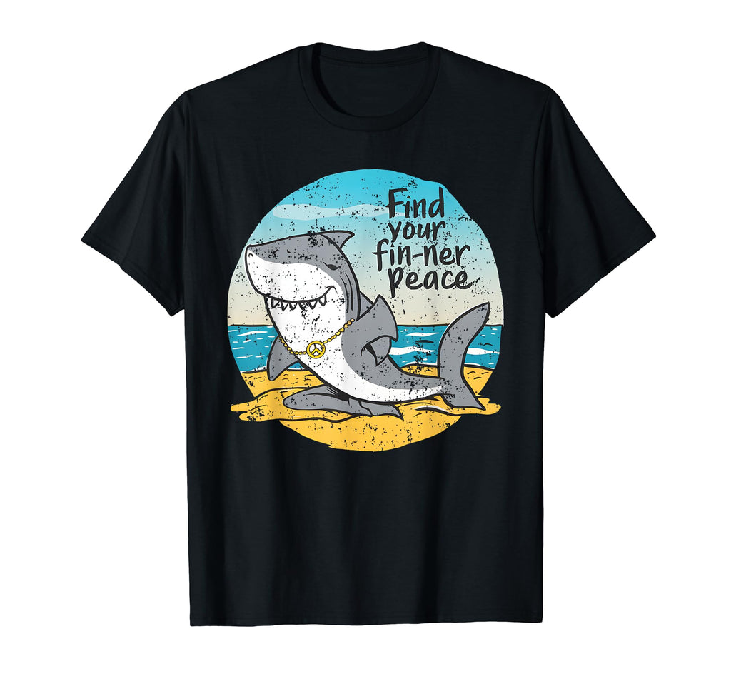 Shark Yoga Meditation Pun Mindfulness T-Shirt - Novelty Apparel for Adults - T-Shirt, Sweatshirt, Hoodie