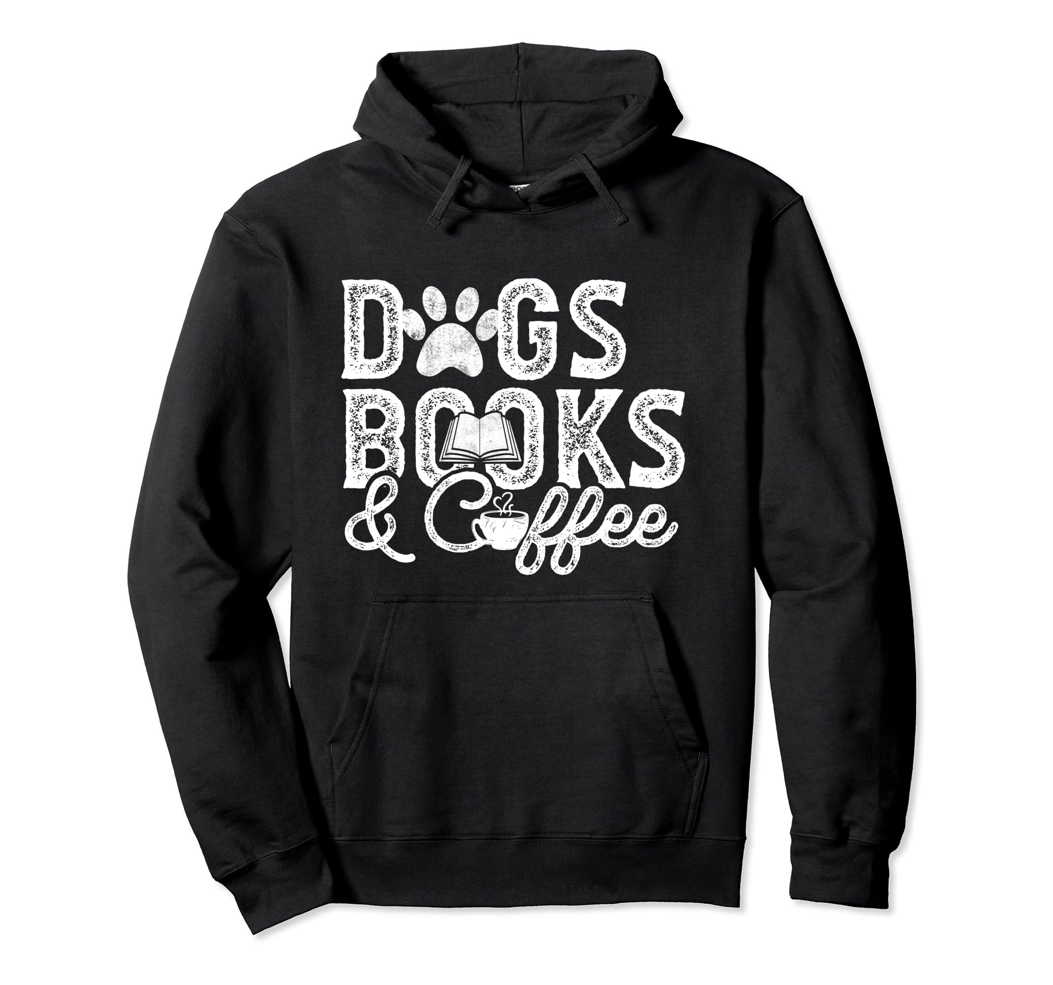 Funny Dogs Books Coffee Lover Mom Hoodie - Trendy Graphic Men Women - T-Shirt, Sweatshirt, Hoodie