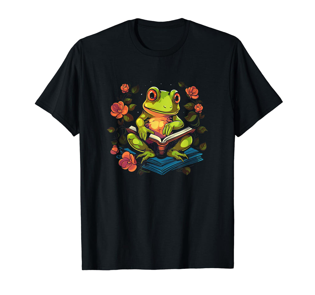 Frogs Nature Lover Reading Literature T-Shirt - Novelty Apparel Unisex - T-Shirt, Sweatshirt, Hoodie