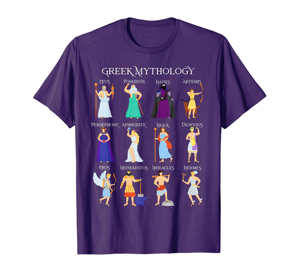 Greek Mythology Gods And Goddesses Greece T-Shirt - Unique Graphic Unisex - T-Shirt, Sweatshirt, Hoodie