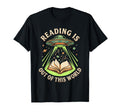 Reading Is Out This World Ufo Alien T-Shirt - Aesthetic Graphic Unisex - T-Shirt, Sweatshirt, Hoodie