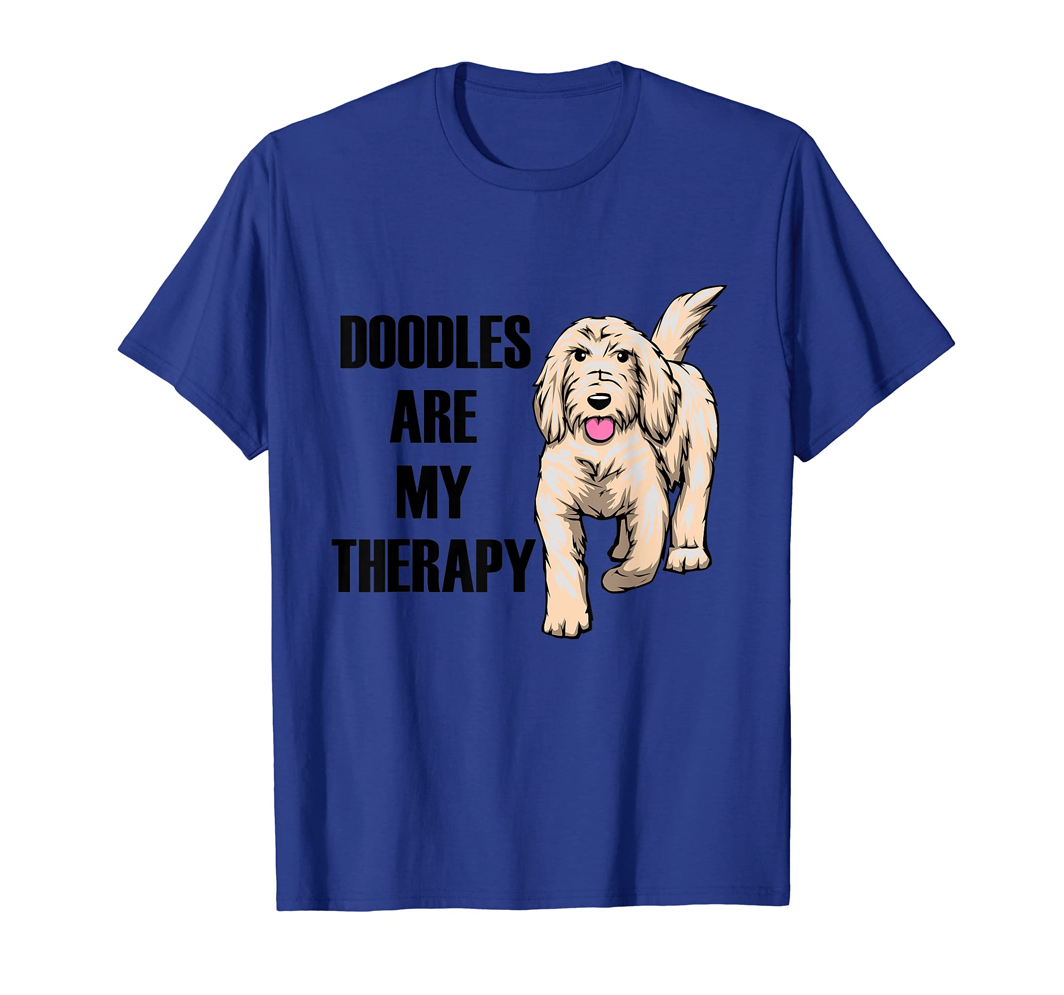 Goldendoodle As Therapy Ironic Doodle Dog T-Shirt - Custom Art Print Unisex - T-Shirt, Sweatshirt, Hoodie