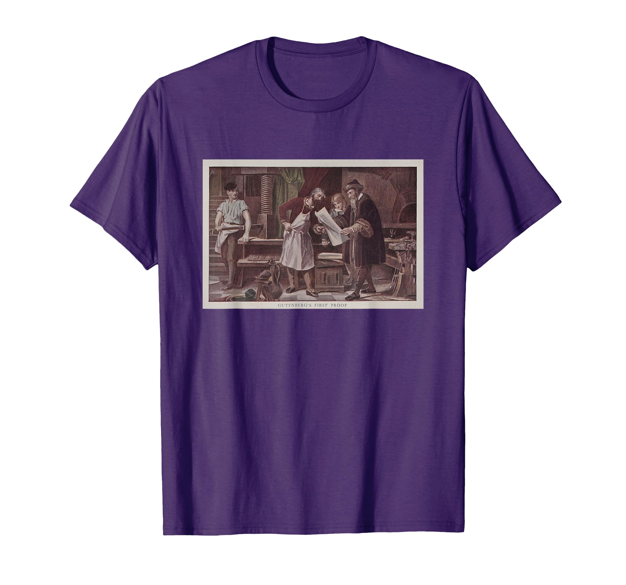 Johannes Gutenbergs Printing Press 1St T-Shirt - Minimalist Print Unisex - T-Shirt, Sweatshirt, Hoodie