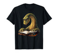 Brachiosaurus Dinosaur Reading Book T-Shirt - Novelty Apparel Men Women - T-Shirt, Sweatshirt, Hoodie