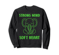 Animal Strong Mind Soft Heart Mental Sweatshirt - Aesthetic Graphic Unisex - T-Shirt, Sweatshirt, Hoodie