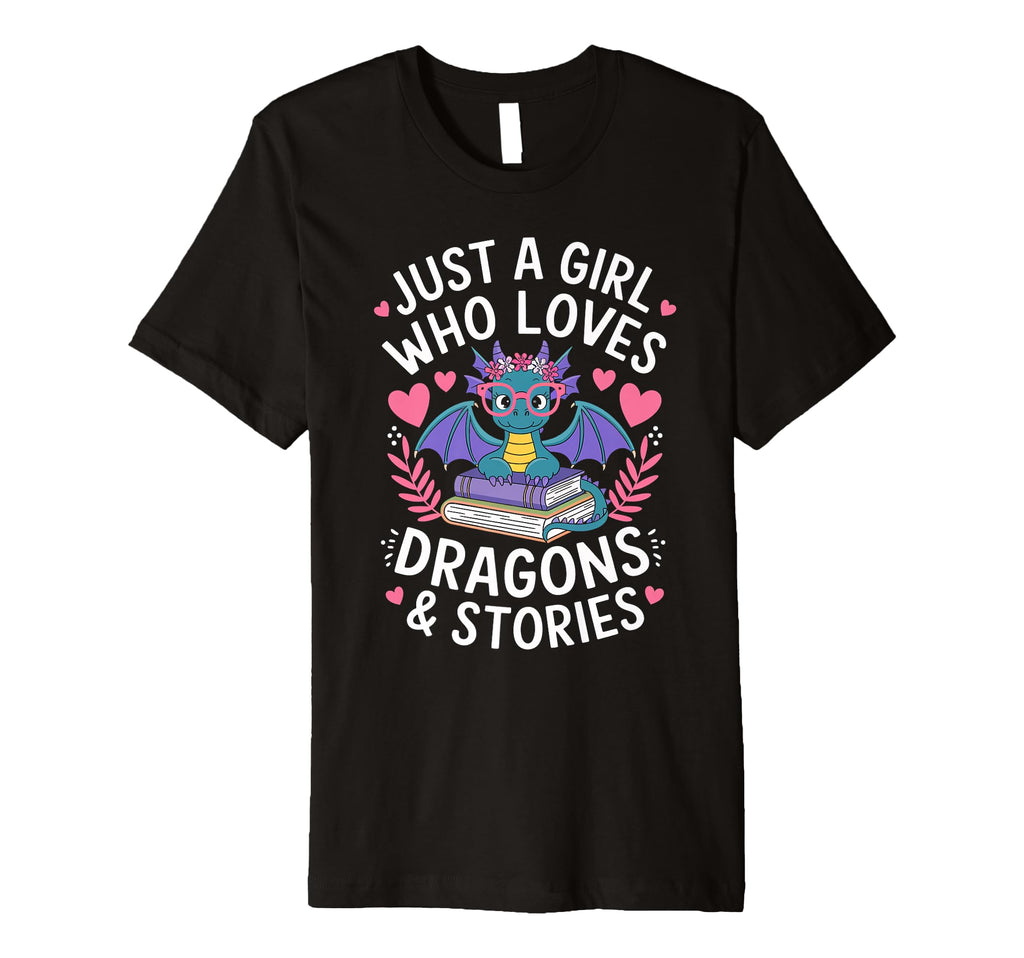 Just Who Love Dragon Story Book T-Shirt - Custom Art Print Men Women - T-Shirt, Sweatshirt, Hoodie