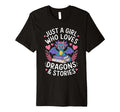 Just Who Love Dragon Story Book T-Shirt - Custom Art Print Men Women - T-Shirt, Sweatshirt, Hoodie