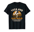 Yoga And Hotdog Therapy Fitness T-Shirt - Novelty Apparel Men Women - T-Shirt, Sweatshirt, Hoodie