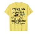 Bqwq Turtle Every Day Is New Beginning T-Shirt - Unique Graphic for Adults - T-Shirt, Sweatshirt, Hoodie