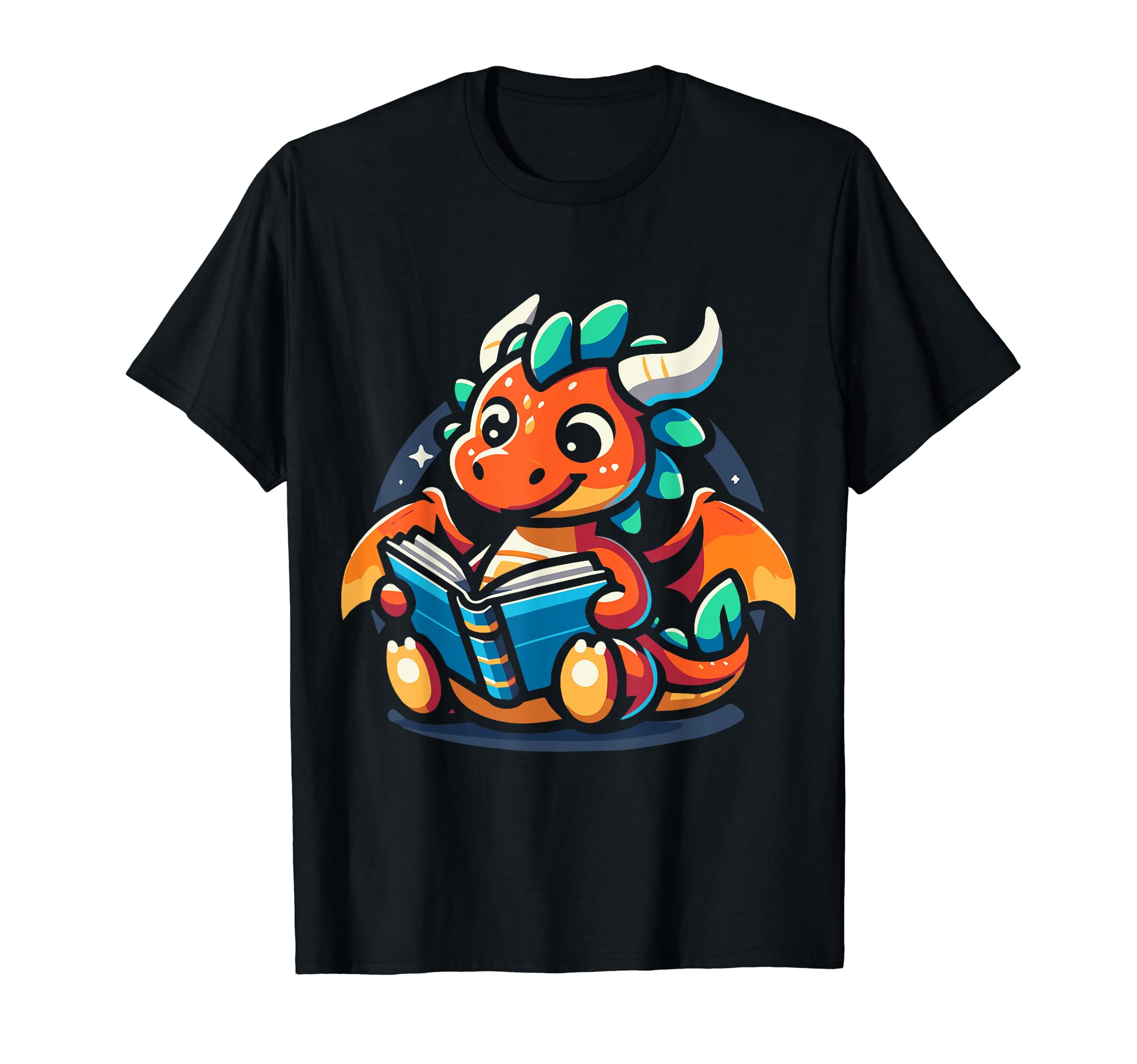 Dragon Reading Book Dragon T-Shirt - Casual Everyday Wear Unisex - T-Shirt, Sweatshirt, Hoodie