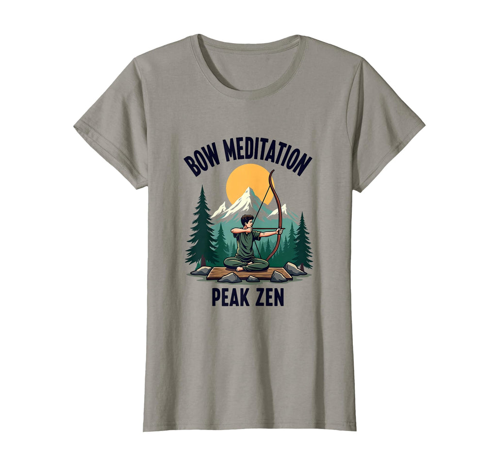 Bow Meditation Peak Zen Mindfulness T-Shirt - Minimalist Print Unisex - T-Shirt, Sweatshirt, Hoodie