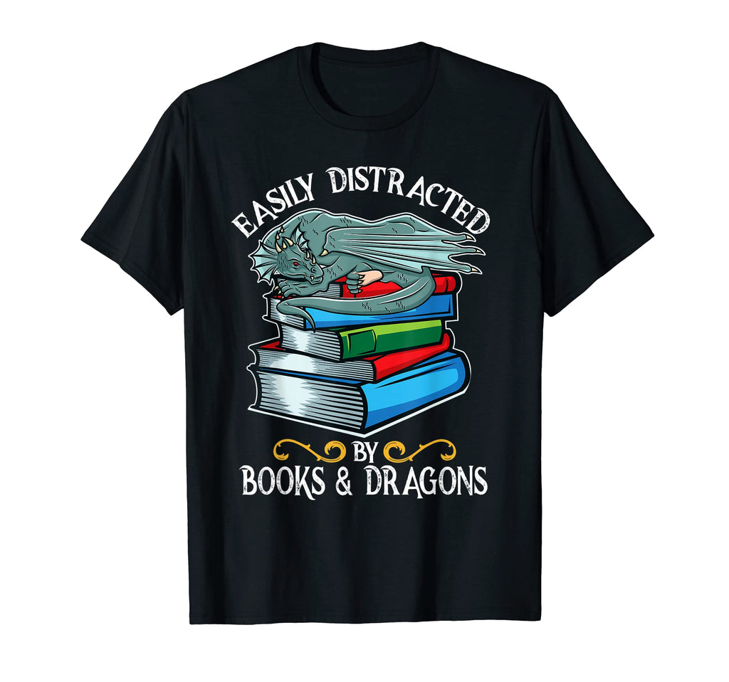 Easily Distracted Dragons And T-Shirt - Casual Everyday Wear for Adults - T-Shirt, Sweatshirt, Hoodie
