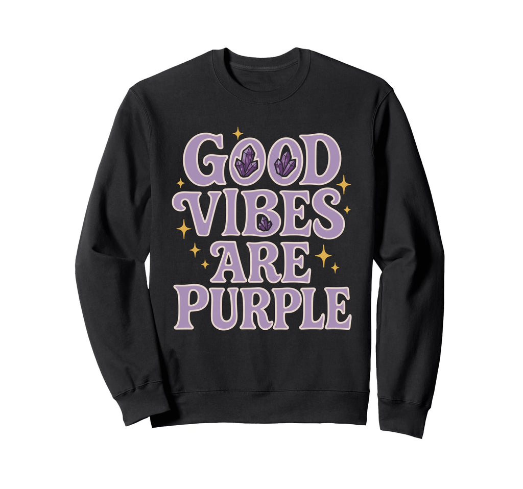 Amethyst Addict Healing Crystal Sweatshirt - Graphic Print Men Women - T-Shirt, Sweatshirt, Hoodie