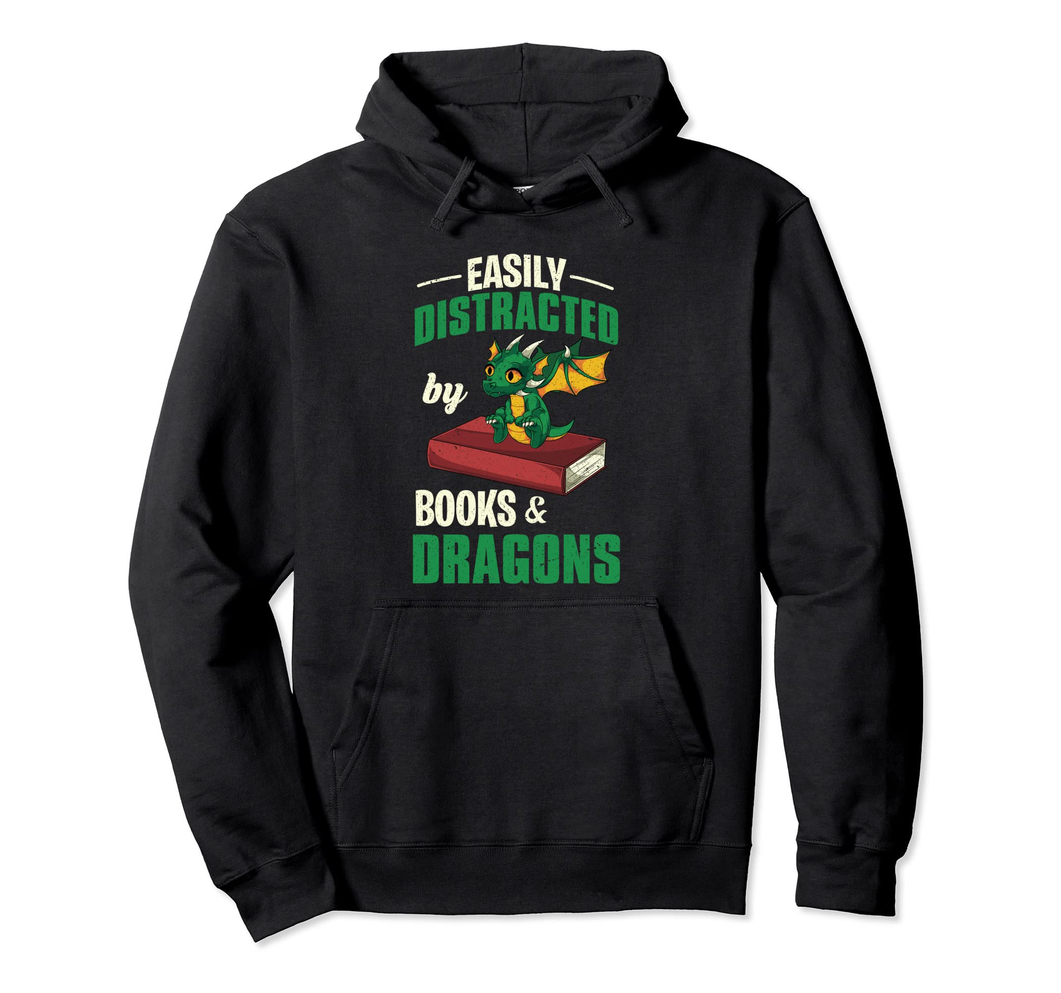 Animal Fantasy Book Dragon Bookworm Hoodie - Minimalist Print for Adults - T-Shirt, Sweatshirt, Hoodie
