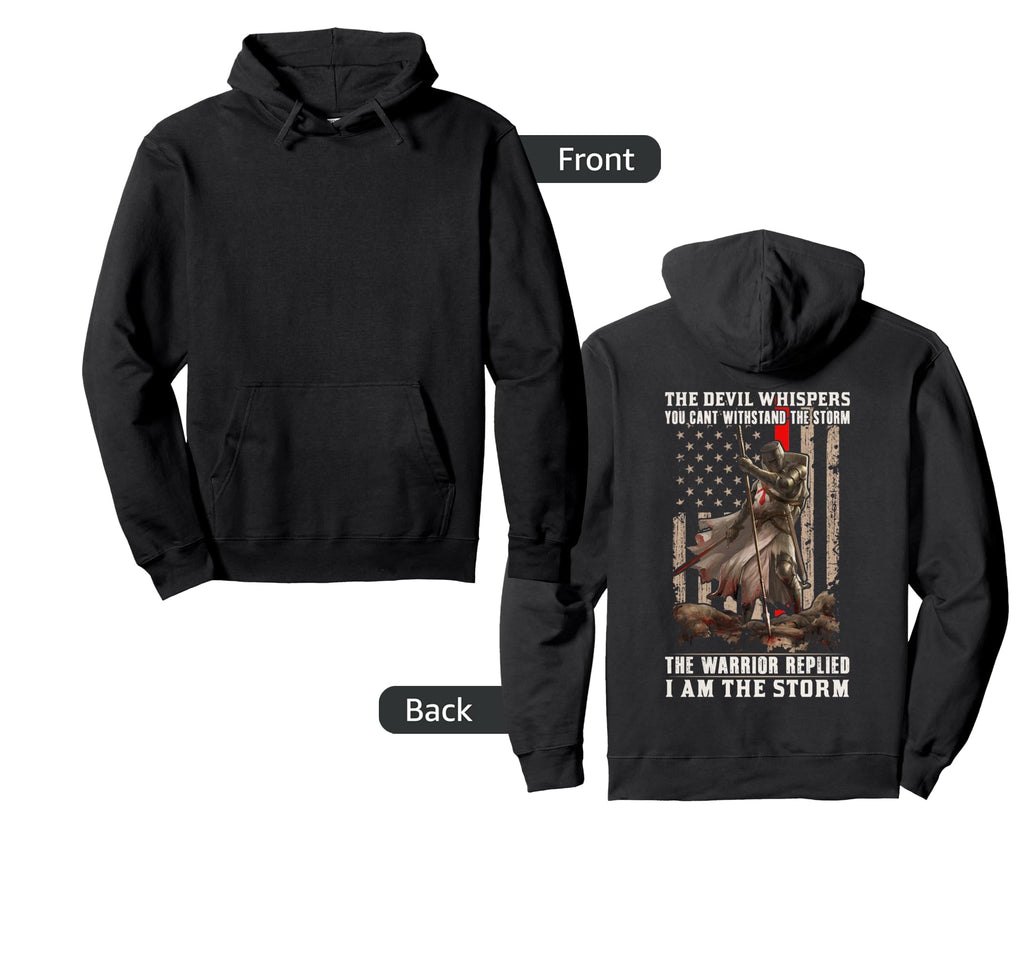 Devil Whispered My Ear I Am Storm I Hoodie - Novelty Apparel Men Women - T-Shirt, Sweatshirt, Hoodie