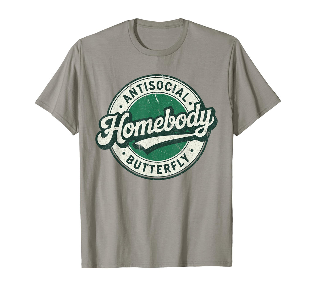 Badge Introvert Homebody Antisocial T-Shirt - Unique Graphic Unisex - T-Shirt, Sweatshirt, Hoodie